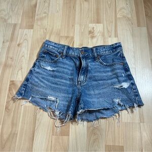 American Eagle Womens 90s Boyfriend Short Distressed High Waist‎ Shorts Size 00